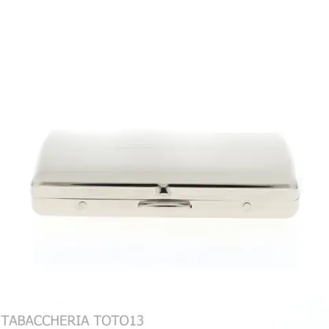 Etui à cigarettes arrondi 12 cigarettes en acier brossé - Accessoires Pour Cigarettes et Rolling - Métal
