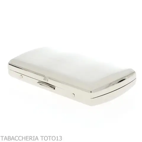 Etui à cigarettes arrondi 12 cigarettes en acier brossé - Accessoires Pour Cigarettes et Rolling - Métal