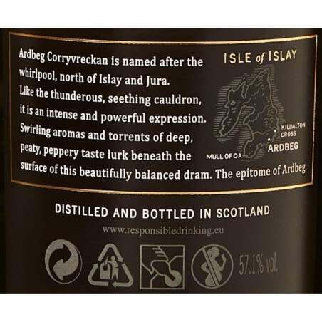 Whisky Ardbeg Corryvreckan Vol.57,1% CL.70 Ardbeg distillery Whisky