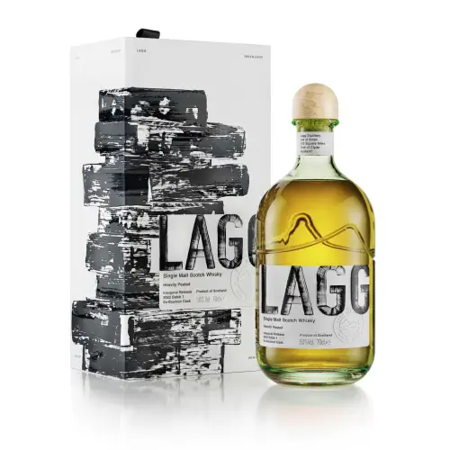 Lagg Single malt Heavily peated 2022 batch 1 ex-bourbon cask Vol.50% Cl.70 - Distillati