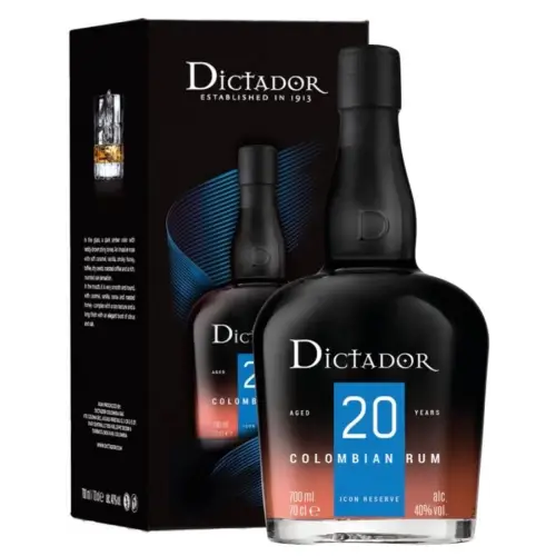 Dictador 20 Y.o. rhum Colombia Vol.40% Cl.70 - Spiritueux - Mélasse