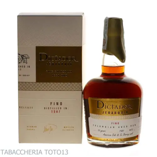 Dictador Jerarquia Fino 1987 33 y.o. Vol.46% Cl.70 - Destilliert