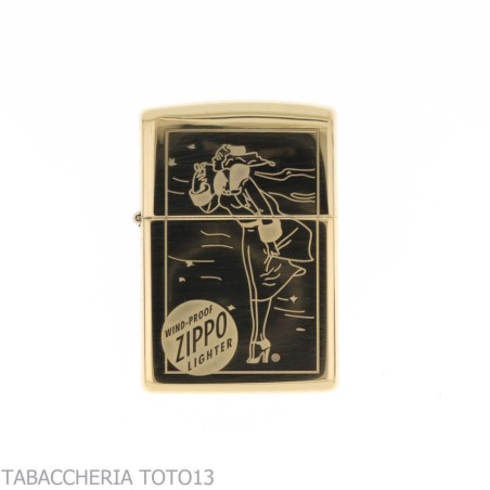 Zippo Windy incisione dorato - Accendini