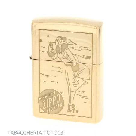 Zippo Windy incisione dorato - Accendini