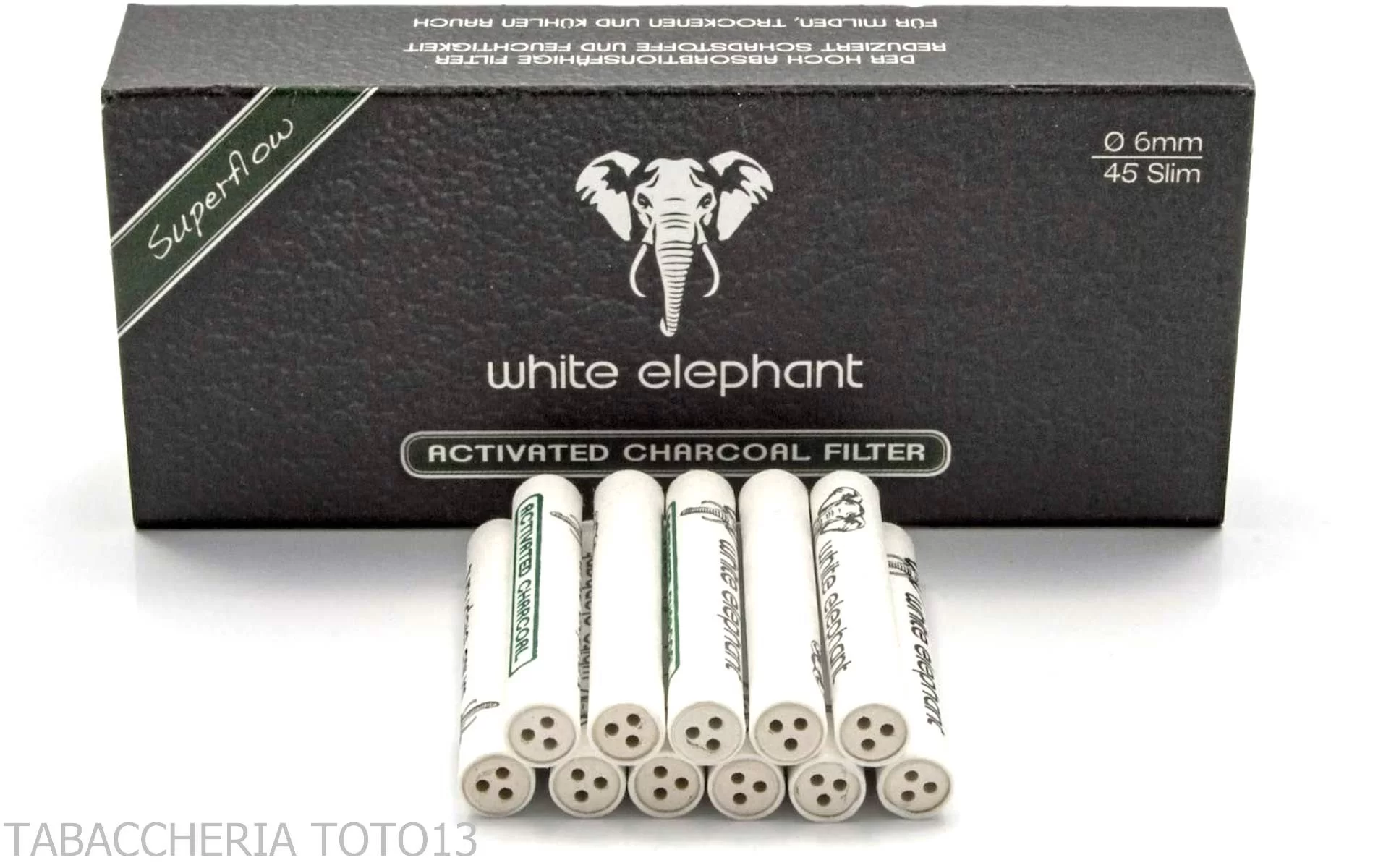 White elephant filtri al carbone attivo 6mm Slim