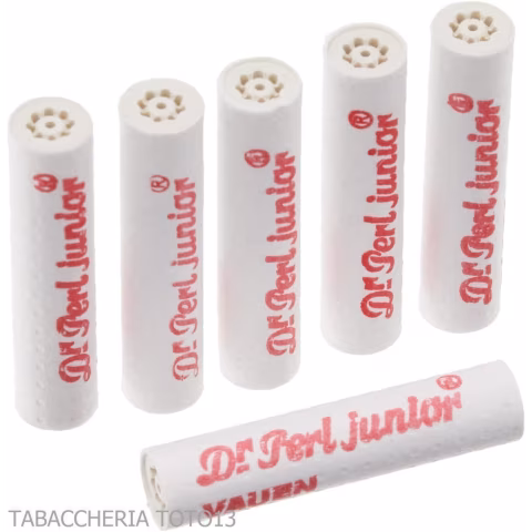 Vauen Dr Perl Junior Filters 9 mm with activated carbon 40 pieces - Accessories for tobacco pipes - Ceramic