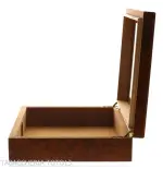 Befeuchtete Box für Briar-Zigarren mit Glasdeckel, komplett mit Aschenbecher, Cutter - Zubehör Cigar