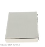 Case for 20 cigarettes with satin steel finish-Cigarette case