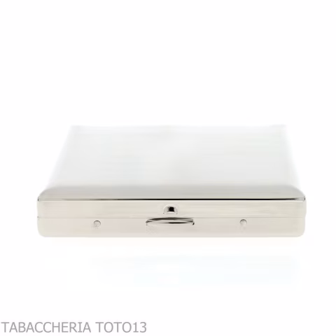 Case for 20 cigarettes with satin steel finish-Cigarette case