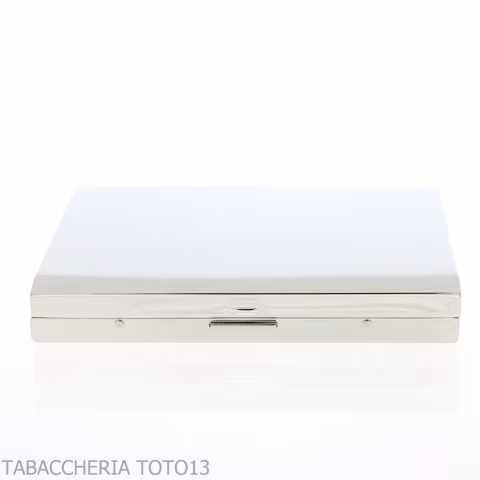 Etui à cigarettes en argent satiné pour 20 cigarettes-Étui à cigarettes