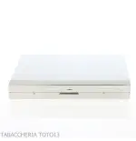 Pitillera en plata satinada para 20 cigarrillos - Accesorios Para Cigarrillos y Laminado