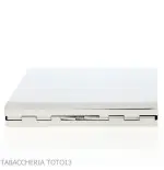 Pitillera en plata satinada para 20 cigarrillos - Accesorios Para Cigarrillos y Laminado