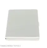 Pitillera en plata satinada para 20 cigarrillos - Accesorios Para Cigarrillos y Laminado