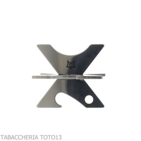Poggiasigari da tasca in metallo cromato Senta by Fox Knives Fox Knives cutlery Posacenere Per Sigari Posacenere Per Sigari