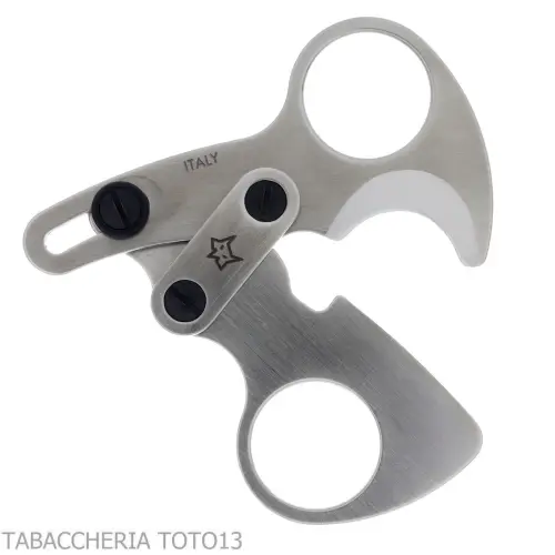 Ciseaux à cigares à double lame Otello by Fox Knives en acier inoxydable satiné - Accessoires Cigare - Métal
