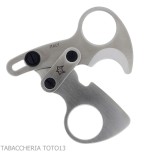 Forbice per sigari bilama in inox satinato Otello by Fox Knives - Accessori Per Sigari