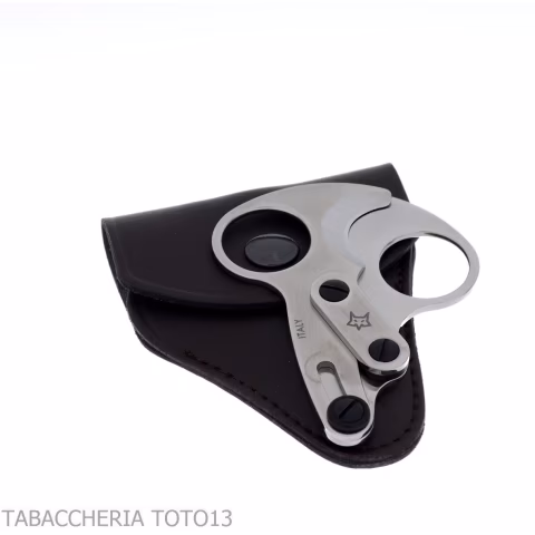 Otello by Fox Knives double blade cigars scissor in satin stainless steel - Accessories Cigar - Metal