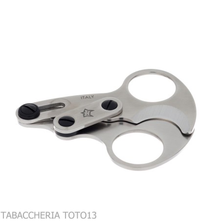 Tijera para cigarros Otello by Fox Knives de doble hoja en acero inoxidable satinado - Accesorios Del Cigarro