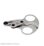 Otello by Fox Knives double blade cigars scissor in satin stainless steel - Accessories Cigar - Metal