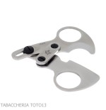 Otello by Fox Knives double blade cigars scissor in satin stainless steel - Accessories Cigar - Metal