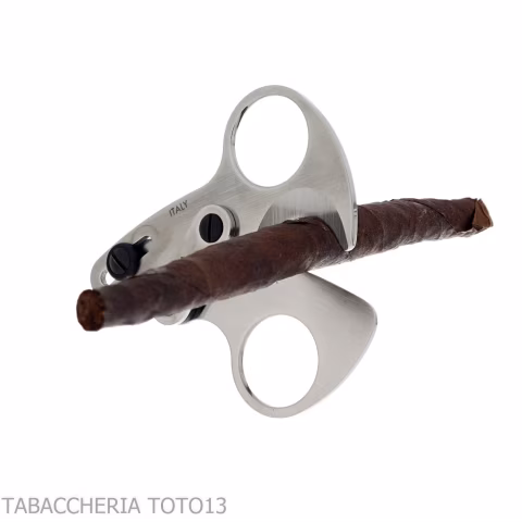 Otello by Fox Knives double blade cigars scissor in satin stainless steel - Accessories Cigar - Metal