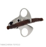 Forbice per sigari bilama in inox satinato Otello by Fox Knives - Accessori Per Sigari