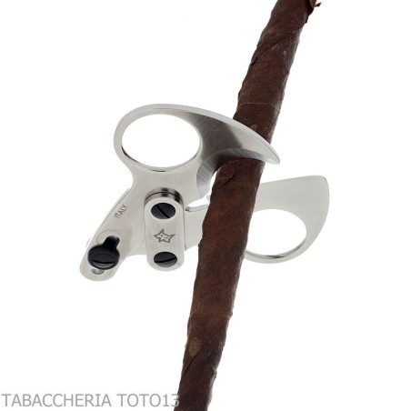 Forbice per sigari bilama in inox satinato Otello by Fox Knives - Accessori Per Sigari