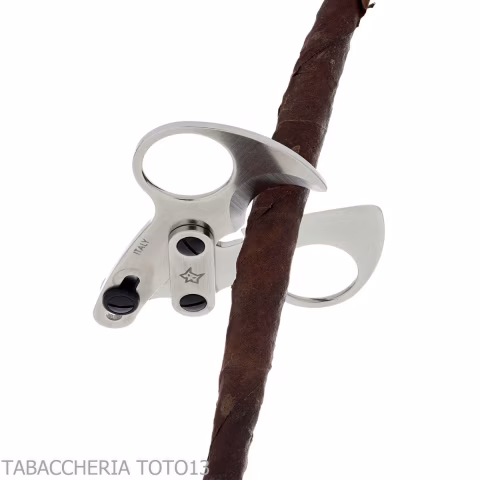Otello by Fox Knives double blade cigars scissor in satin stainless steel - Accessories Cigar - Metal