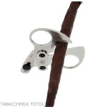 Tijera para cigarros Otello by Fox Knives de doble hoja en acero inoxidable satinado - Accesorios Del Cigarro