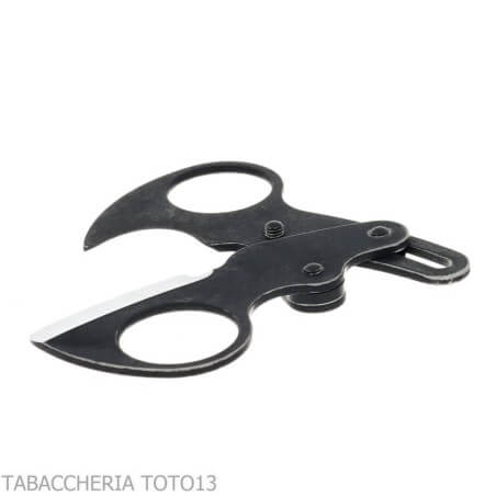Ciseaux à cigares à double lame en acier inoxydable noir Otello par Fox Knives Fox Knives cutlery Coupe-cigares et guillotines