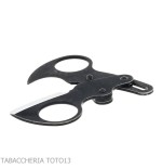 Otello black stainless steel double blade cigar scissor by Fox Knives - Accessories Cigar - Metal