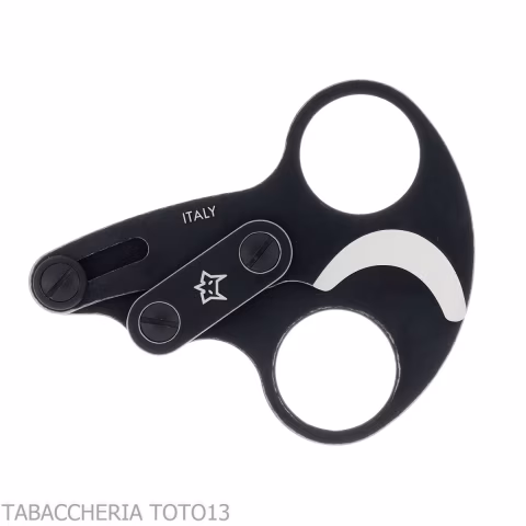 Otello black stainless steel double blade cigar scissor by Fox Knives - Accessories Cigar - Metal