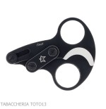 Otello black stainless steel double blade cigar scissor by Fox Knives - Accessories Cigar - Metal
