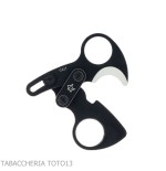 Otello black stainless steel double blade cigar scissor by Fox Knives - Accessories Cigar - Metal