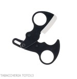 Otello black stainless steel double blade cigar scissor by Fox Knives - Accessories Cigar - Metal