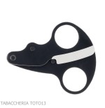 Otello black stainless steel double blade cigar scissor by Fox Knives - Accessories Cigar - Metal