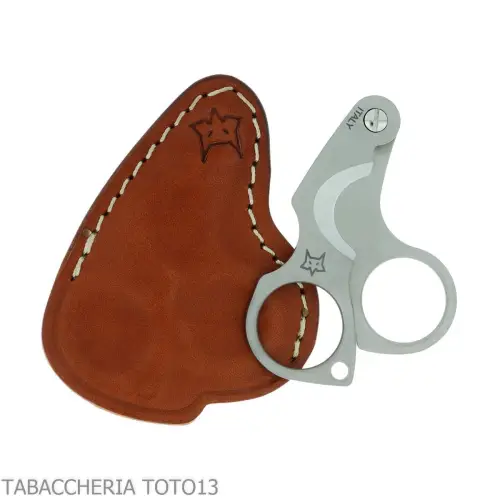 Tijera para puros Figaro de acero inoxidable de doble hoja de Fox Knives - Accesorios Del Cigarro