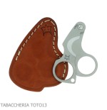 Forbice per sigari bilama in inox satinato Figaro by Fox Knives - Accessori Per Sigari