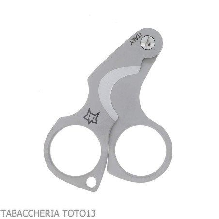 Forbice per sigari bilama in inox satinato Figaro by Fox Knives - Accessori Per Sigari