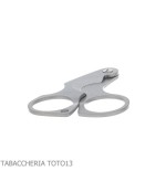 Forbice per sigari bilama in inox satinato Figaro by Fox Knives - Accessori Per Sigari
