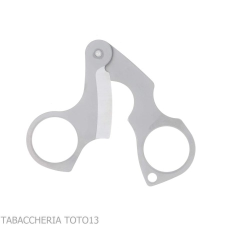 Forbice per sigari bilama in inox satinato Figaro by Fox Knives - Accessori Per Sigari