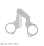Forbice per sigari bilama in inox satinato Figaro by Fox Knives - Accessori Per Sigari