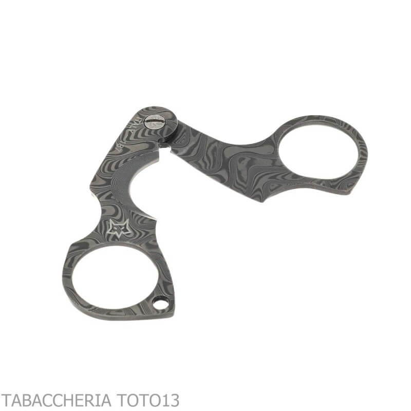Zigarrenschere mit zwei Klingen aus Damast, Modell Figaro von Fox Knives - Fox Knives cutlery