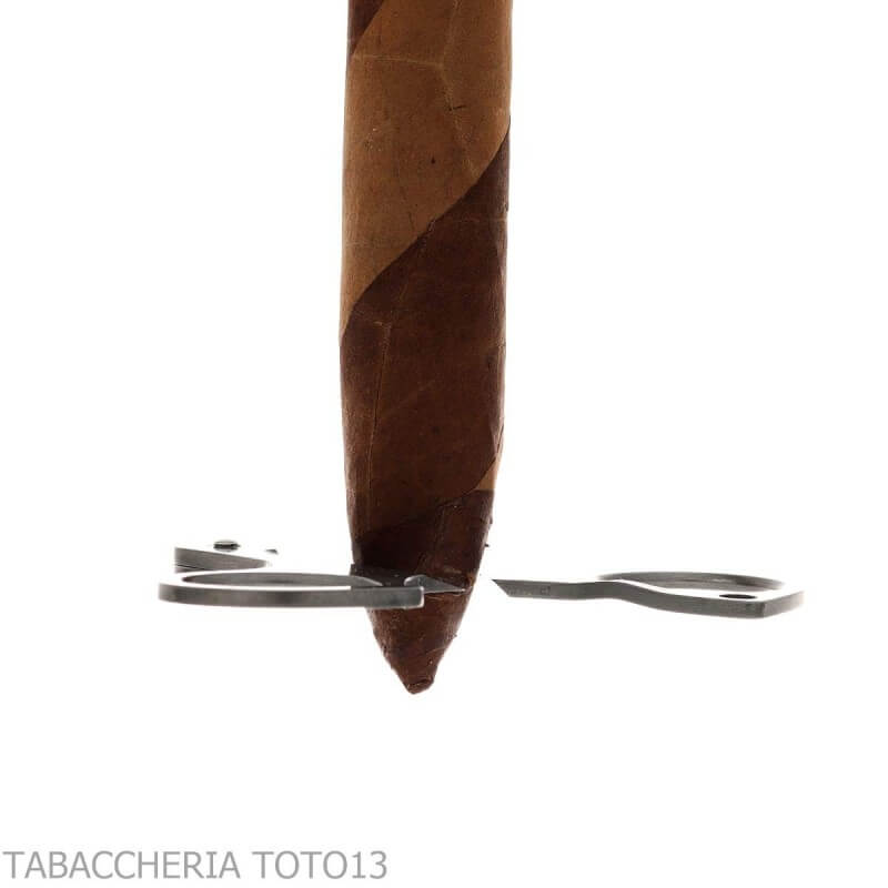 Zigarrenschere mit zwei Klingen aus Damast, Modell Figaro von Fox Knives - Fox Knives cutlery