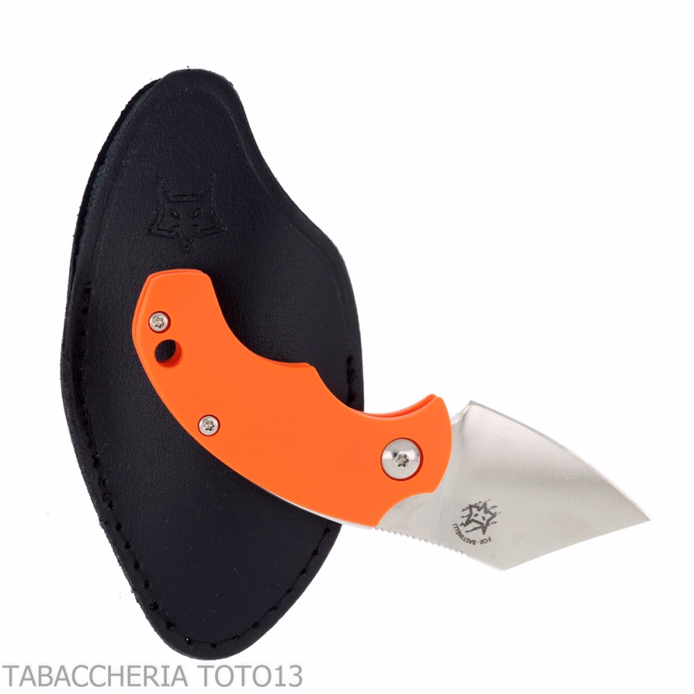 Drago Piemontes cigar cutter knife FRN orange handle - Accessories Cigar - Metal