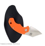 Drago Piemontes cigar cutter knife FRN orange handle - Accessories Cigar - Metal