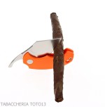 Drago Piemontes cigar cutter knife FRN orange handle - Accessories Cigar - Metal
