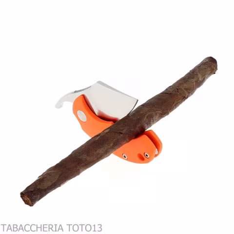 Coltello tagliasigari Fox Drago Piemontes manico FRN arancio - Accessori Per Sigari