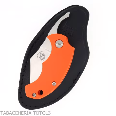 Drago Piemontes cigar cutter knife FRN orange handle - Accessories Cigar - Metal