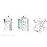 Bague porte-cigares double lame 58 couleurs Tycoon Lighters Coupe-cigares et guillotines